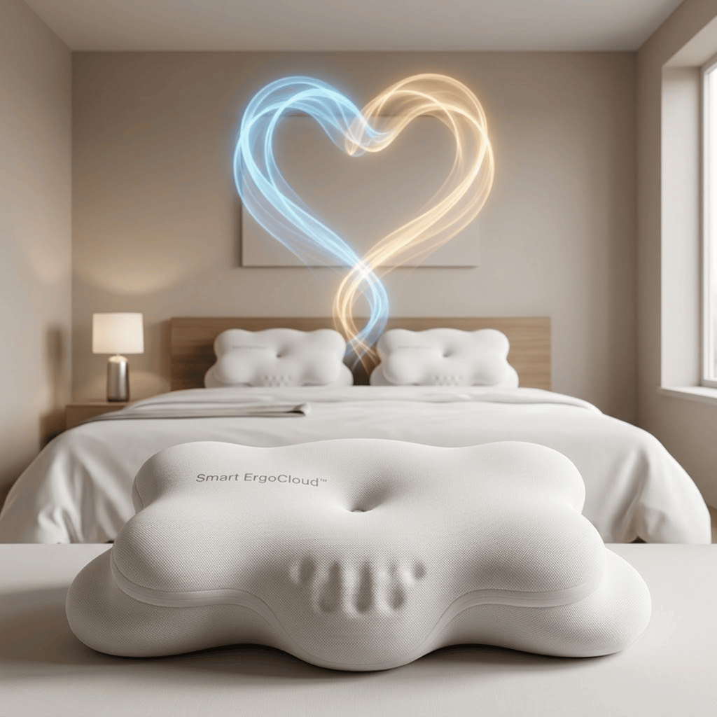 Smart ErgoCloud™ Pillow – The Ultimate Cervical Spine Support & Deep Sleep Fix