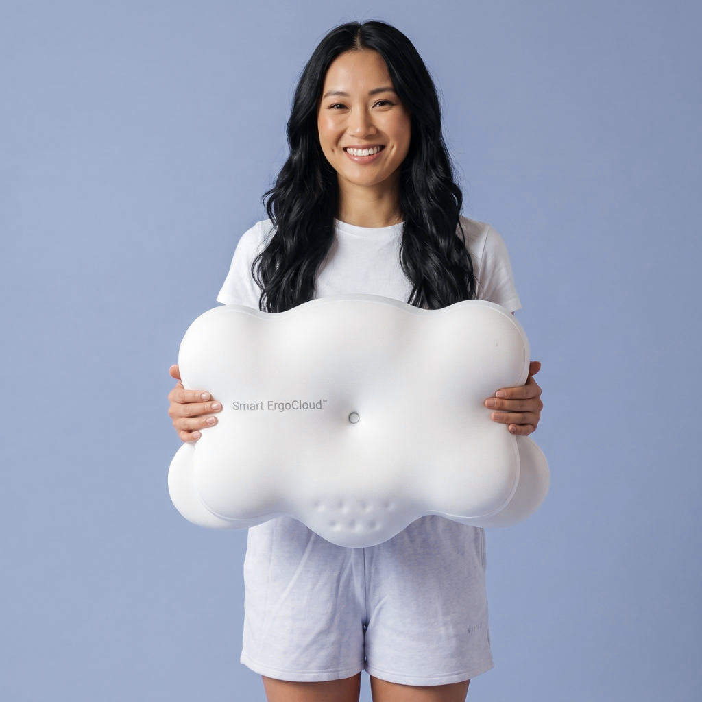 Smart ErgoCloud™ Pillow – The Ultimate Cervical Spine Support & Deep Sleep Fix